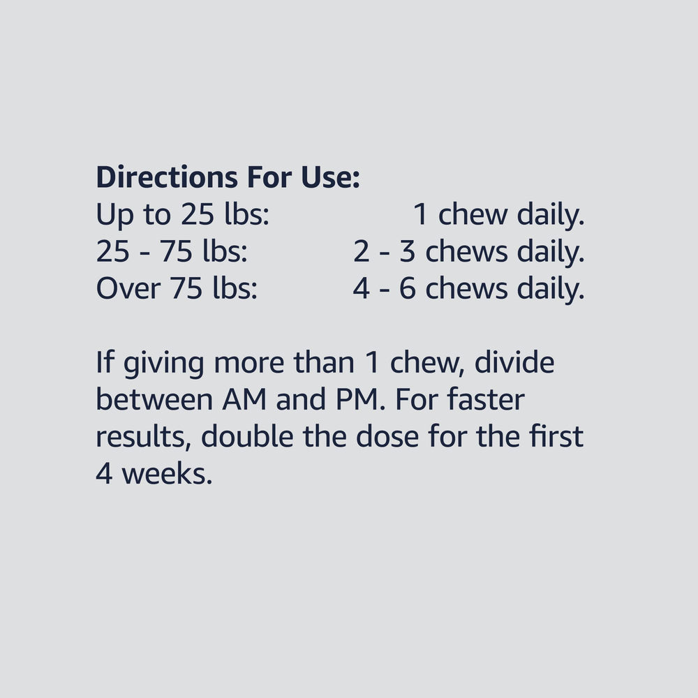 Amazon Basics dog chew enjoyed during daily routine.