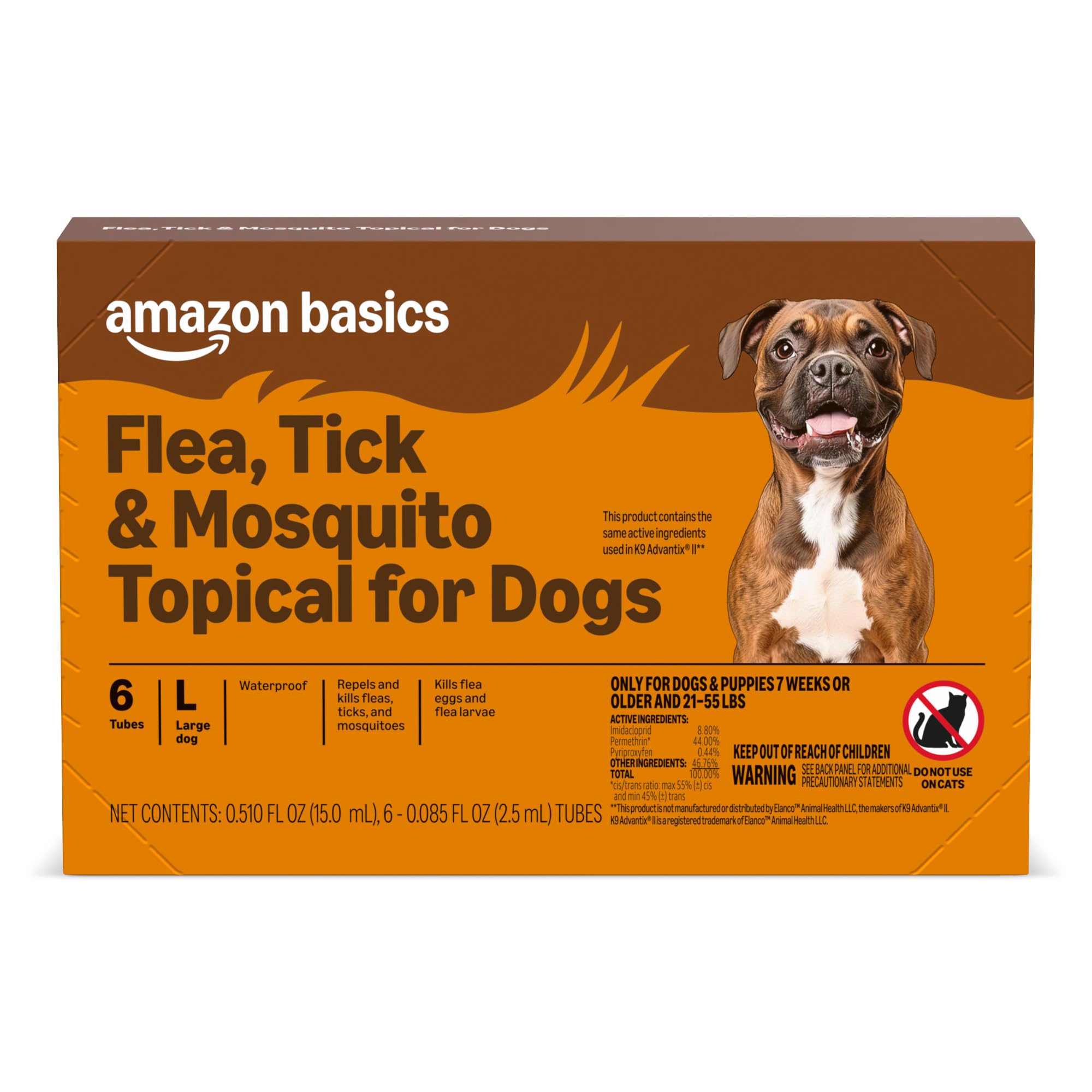 Amazon Basics topical for large dogs — easy application for flea protection