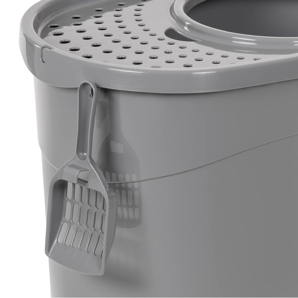 Amazon Basics removable top enables easy monitoring and scooping