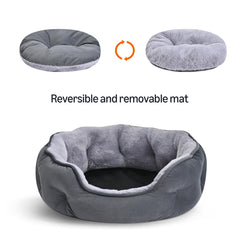 Close-up of the plush cushion and high-loft fill in the bed