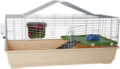 Amazon Basics small animal habitat front view for easy access and checks.