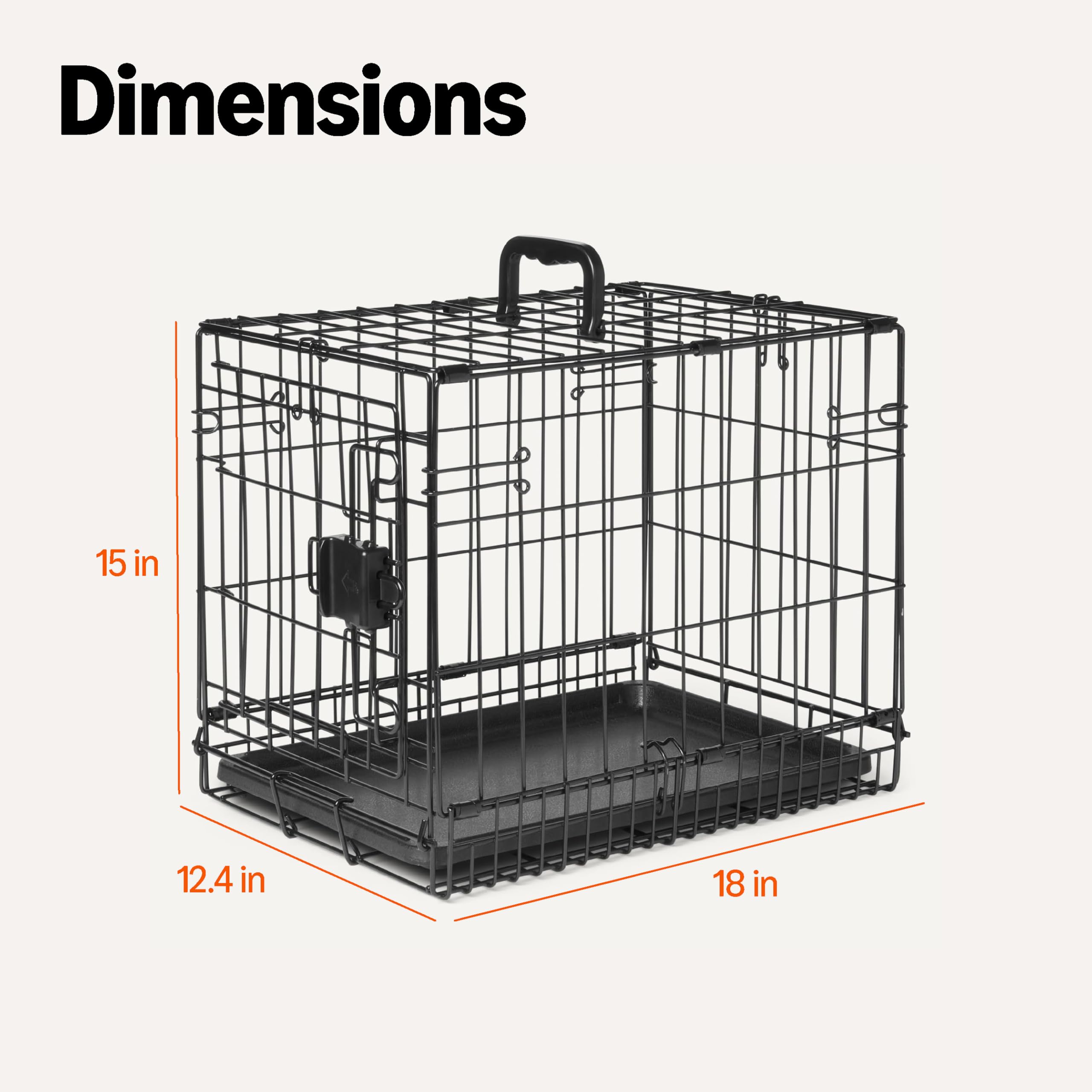 Amazon Basics small-breed crate in home setup ideal for training and routines.