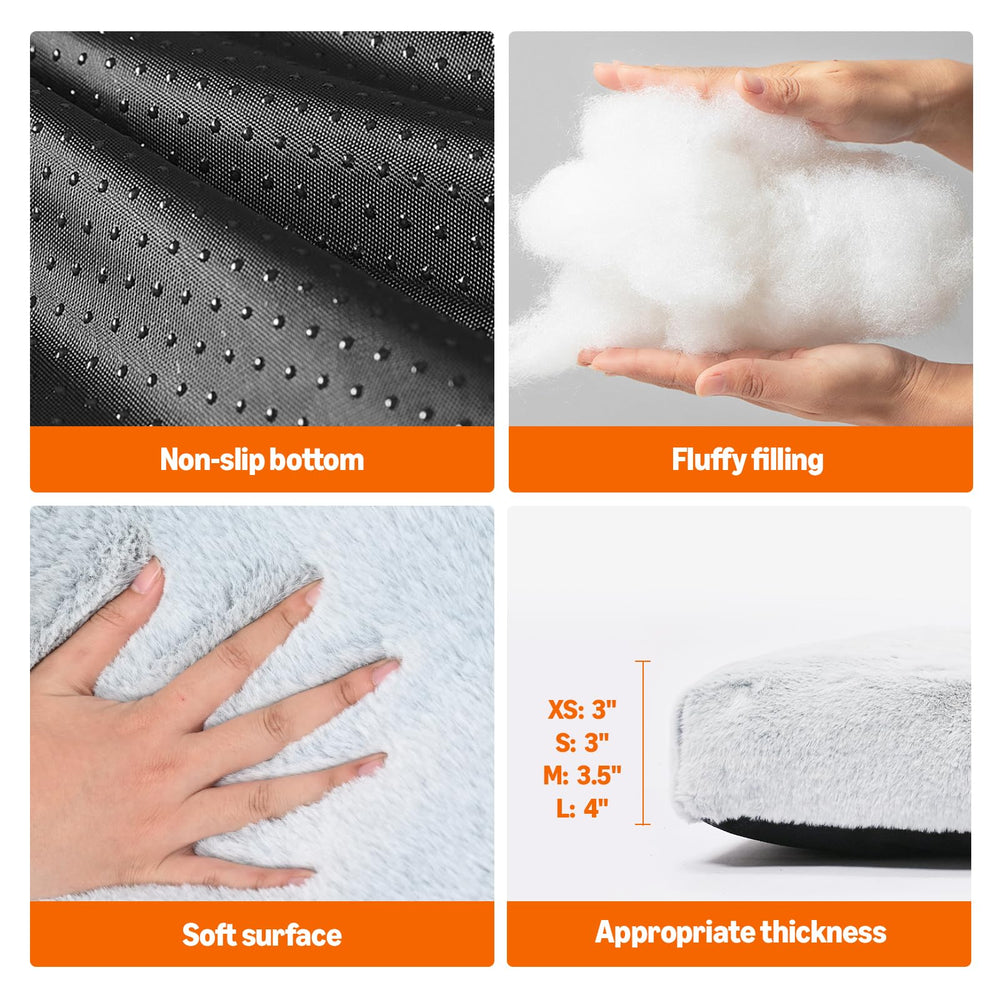 Amazon Basics dog bed is washable for easy cleaning and reuse