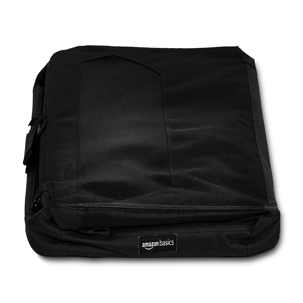 Amazon Basics soft fleece pad removable and machine-washable for easy cleaning.