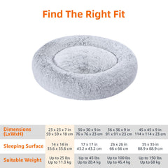 Amazon Basics donut bed anti-slip bottom keeps it in place