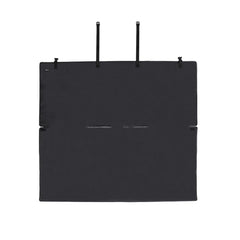 Amazon Basics waterproof car back bench seat cover side view shows securing straps.