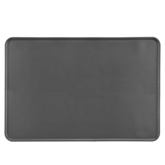 Amazon Basics waterproof non-slip bowl mat in gray protects floors under bowls.