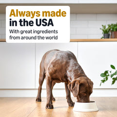 Amazon Basics beef stew image highlights real beef as a protein source.