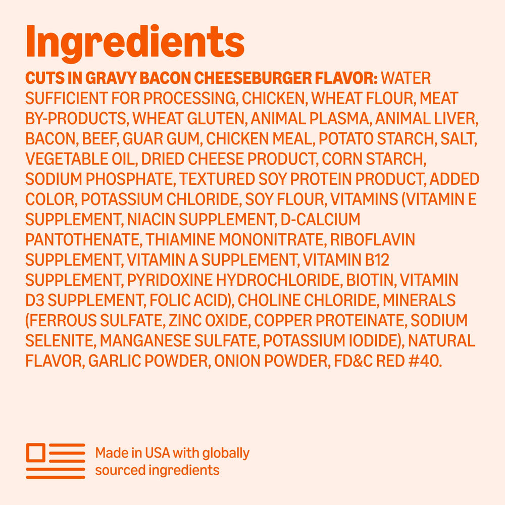 Amazon Basics gravy-coated meat chunks in a bowl