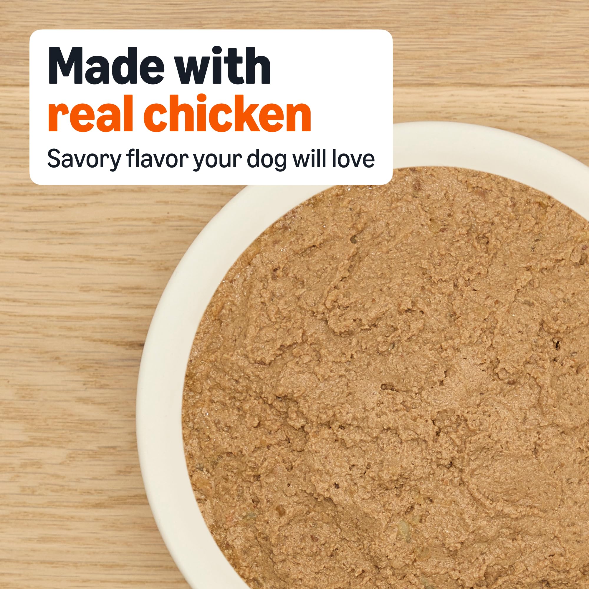 Real chicken provides high-quality protein for adult dogs