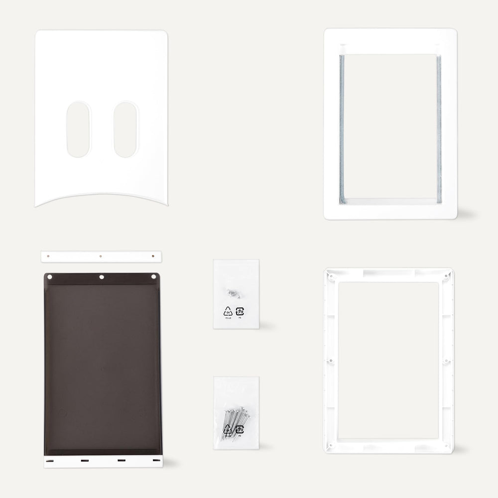 Amazon Basics white and grey finish suitable for versatile home use