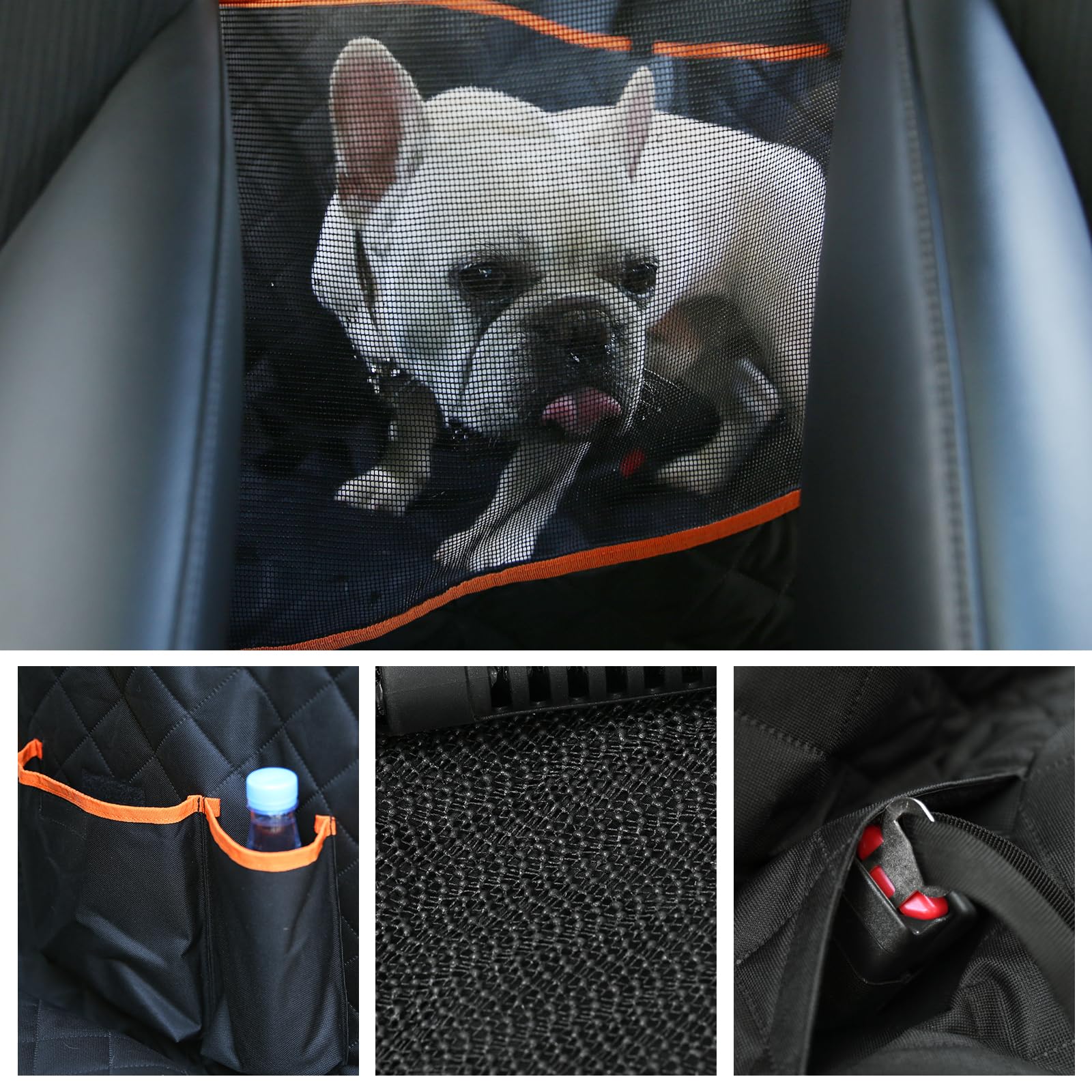 Breathable mesh window adds visibility and airflow for calmer travel.