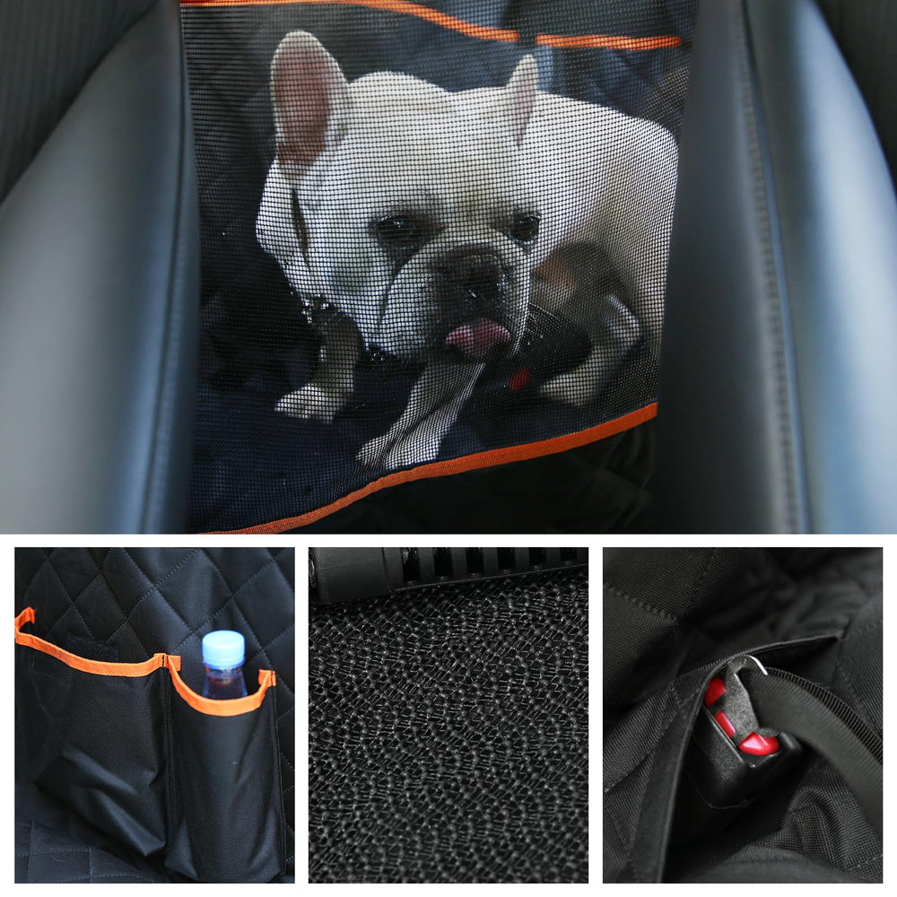 Breathable mesh window adds visibility and airflow for calmer travel.