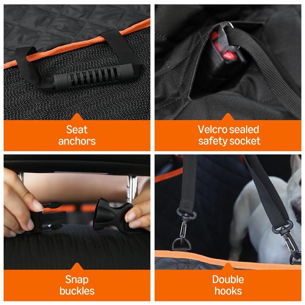 Integrated storage pockets help keep toys, treats, and leashes organized.
