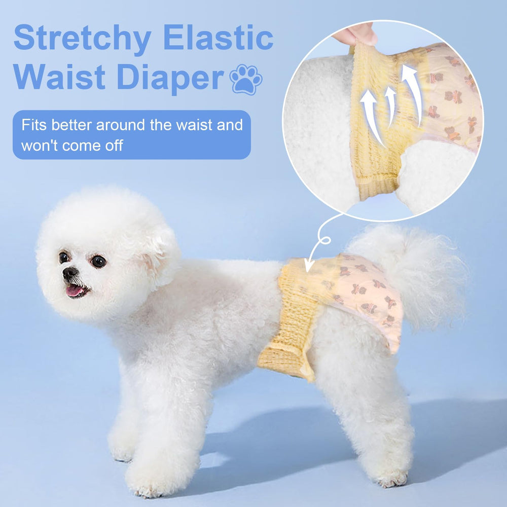 Ambreview diaper elastic edges support free leg movement