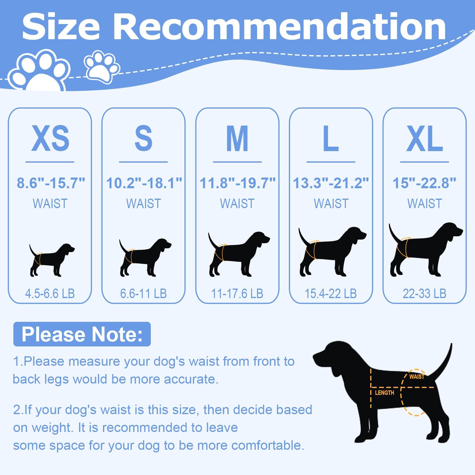 Ambreview dog diapers with tail-hole design for comfortable positioning