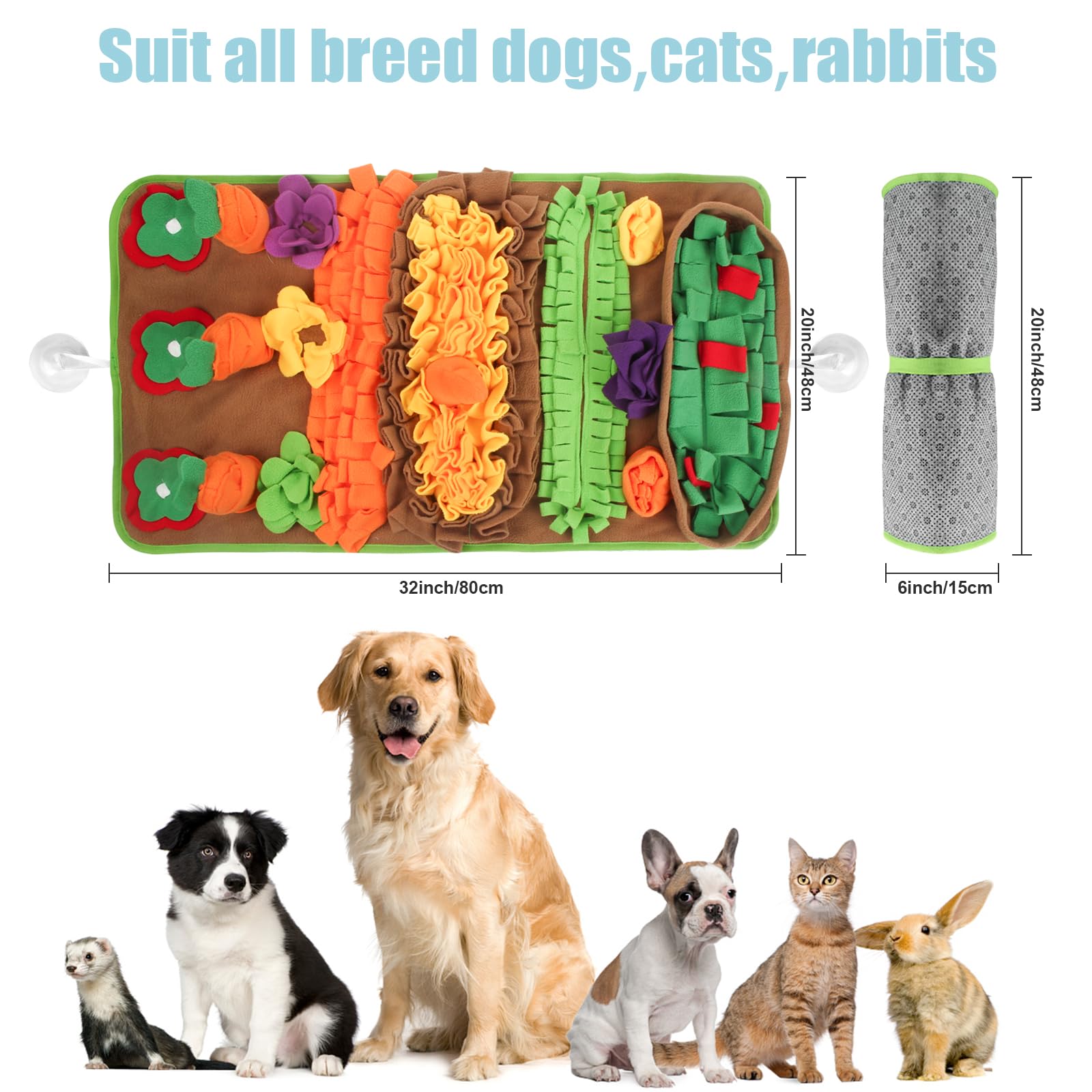 Great for large breeds needing ample sniffing space.
