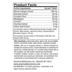 American BioSciences DGP boswellia extract detail emphasizing joint comfort support.