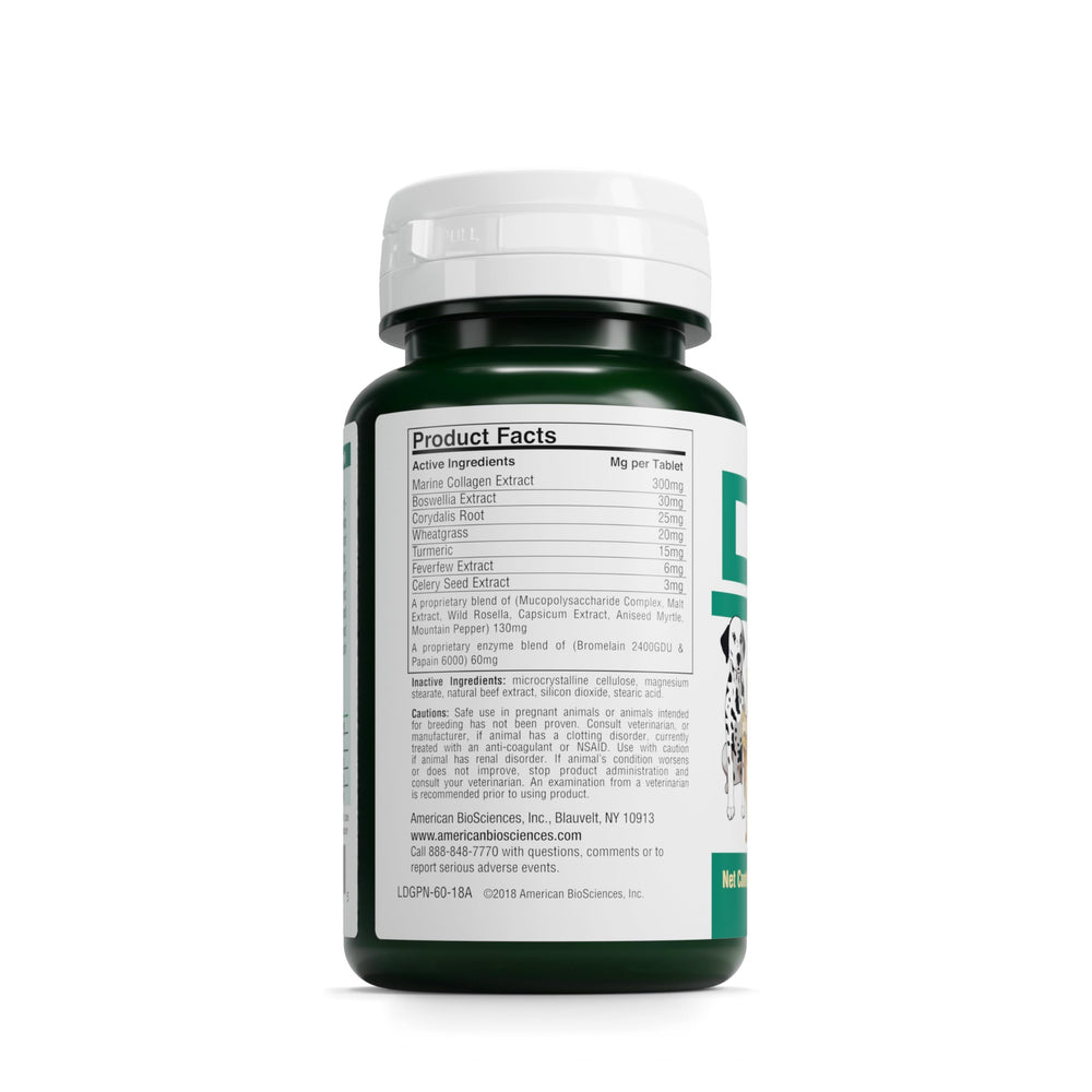 American BioSciences DGP turmeric power highlighting natural anti-inflammatory blend.