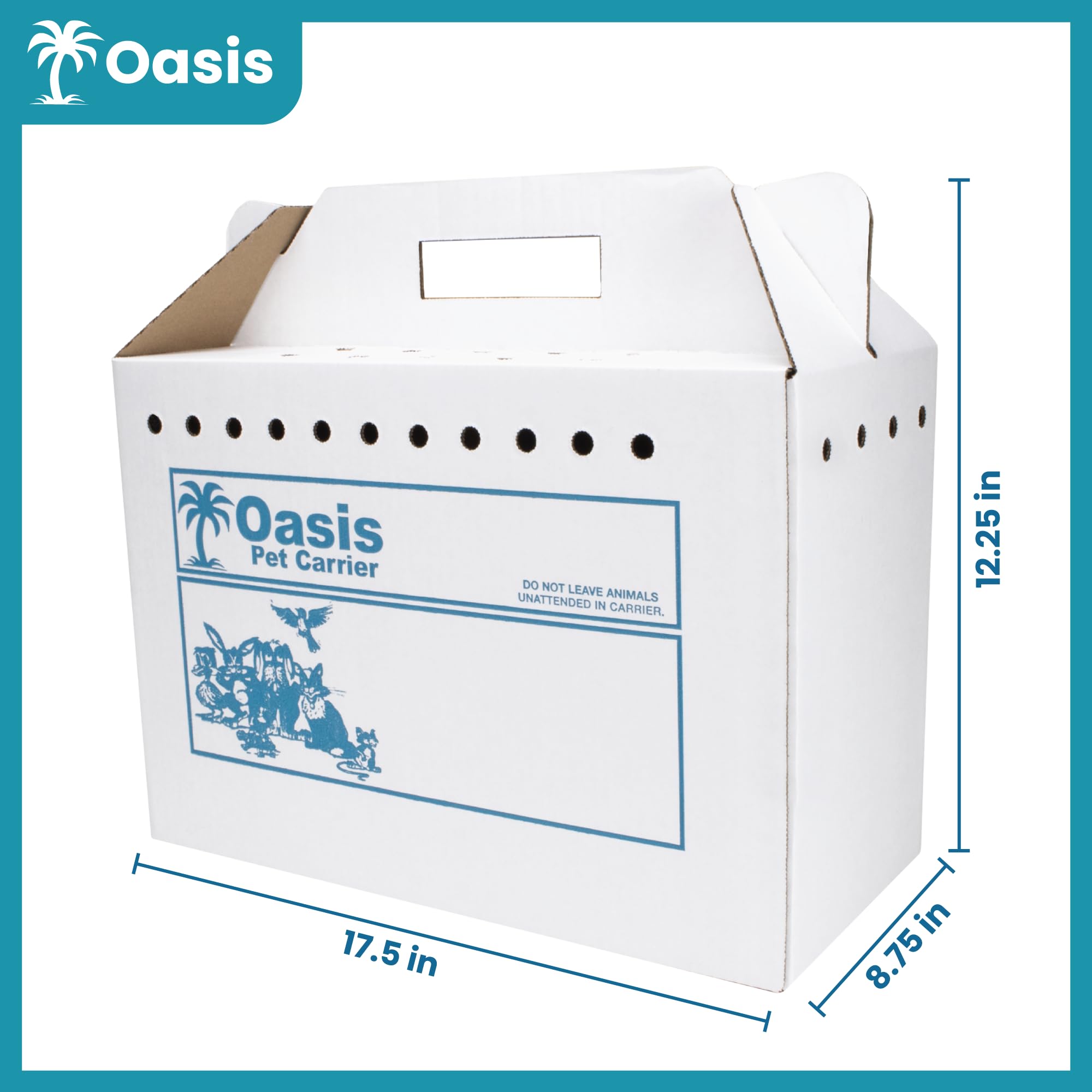 American Health Service carrier with ventilation openings for pet comfort.