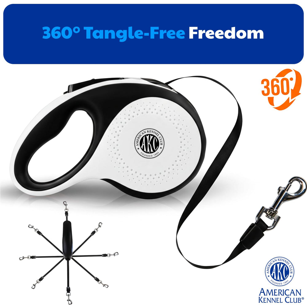 American Kennel Club extended nylon ribbon supports freedom without losing control.