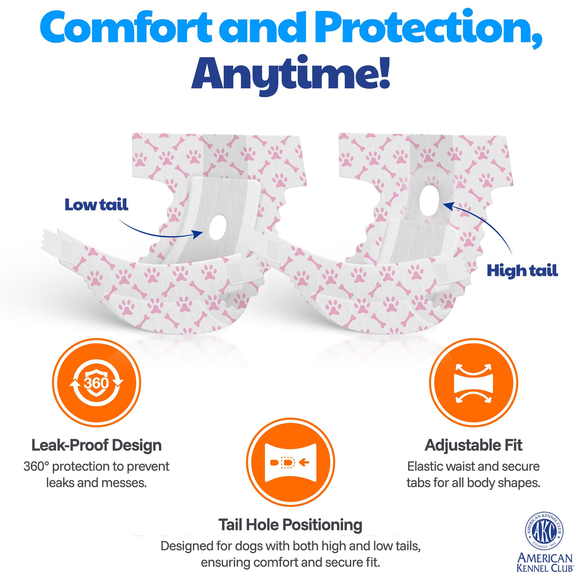 American Kennel Club disposable wrap enables on-the-go cleanups