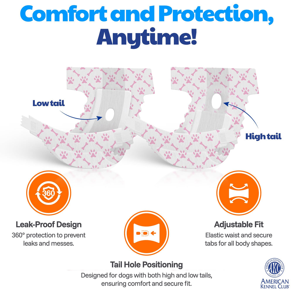 American Kennel Club disposable wrap enables on-the-go cleanups