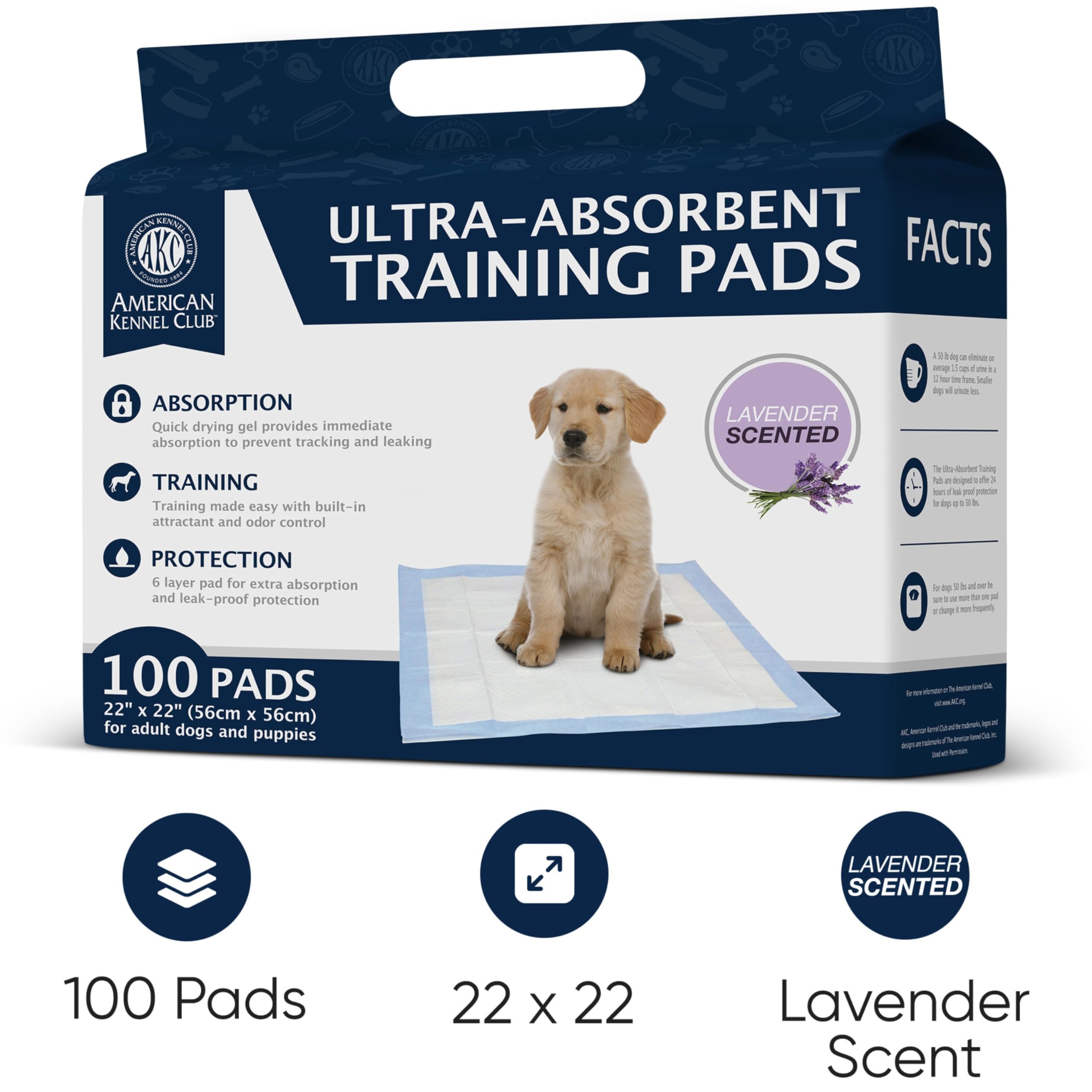 American Kennel Club quick-dry gel pad keeps paws dry after use.