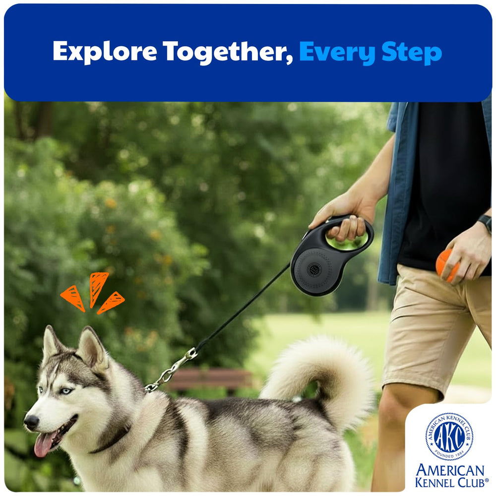 American Kennel Club length adjustment demonstrated during training.