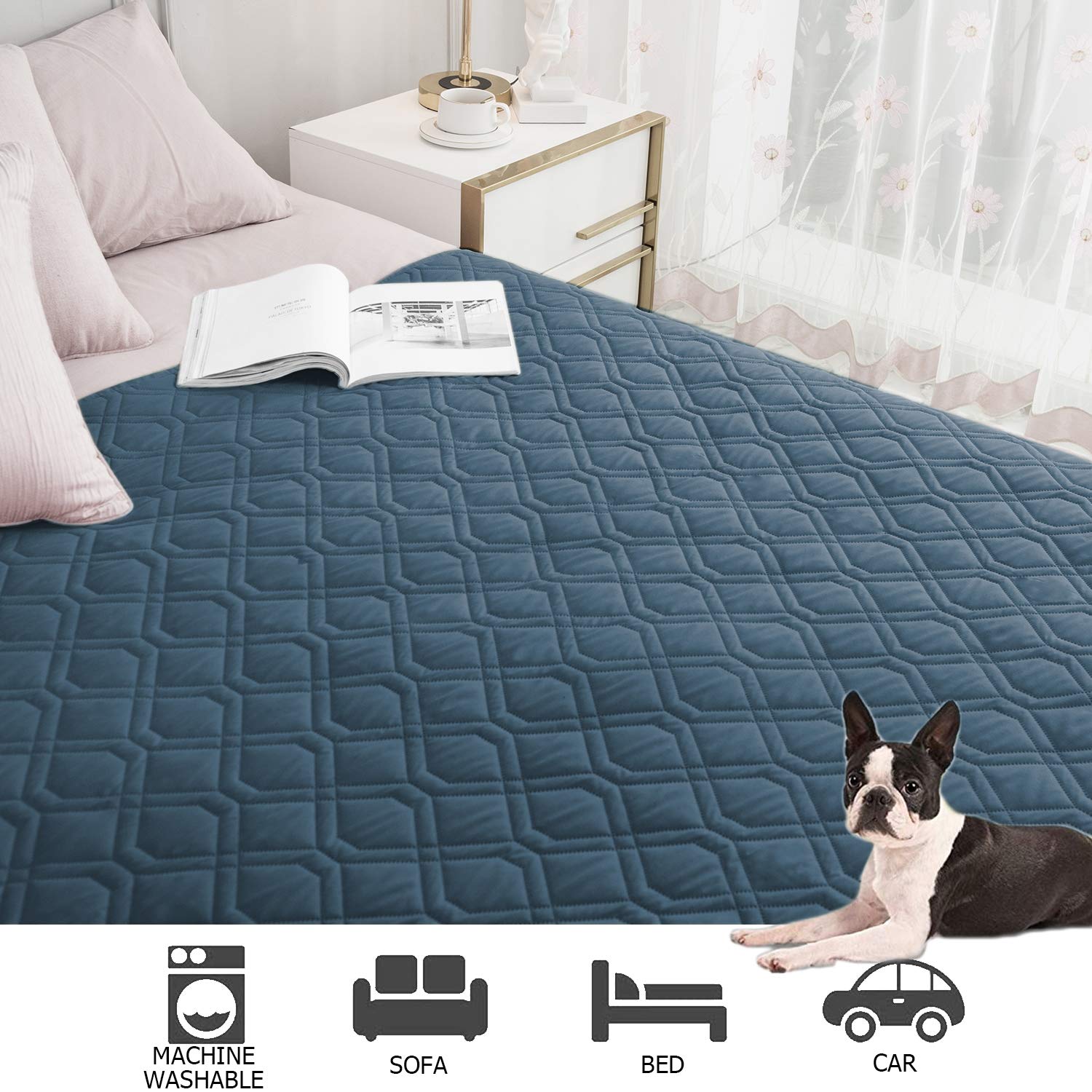 Ameritex bed and sofa protector guarding upholstery from fur
