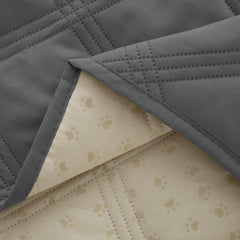 Ameritex waterproof cover protects upholstery while your dog relaxes on the sofa.