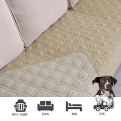 Ameritex pet-friendly bed cover adds a soft barrier.