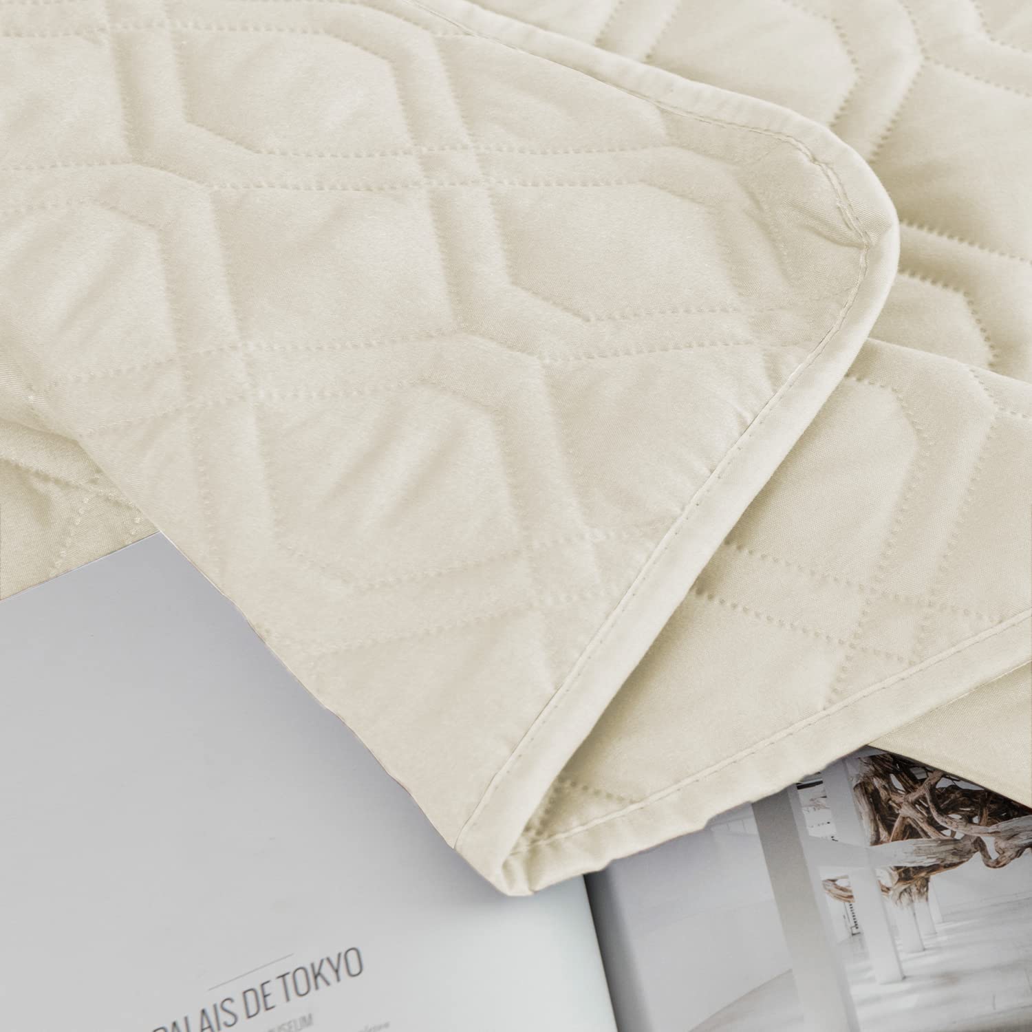 Ameritex reversible design with same color matches decor easily.