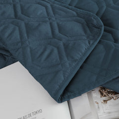 Ameritex reversible pet blanket placed on bed for cozy protection