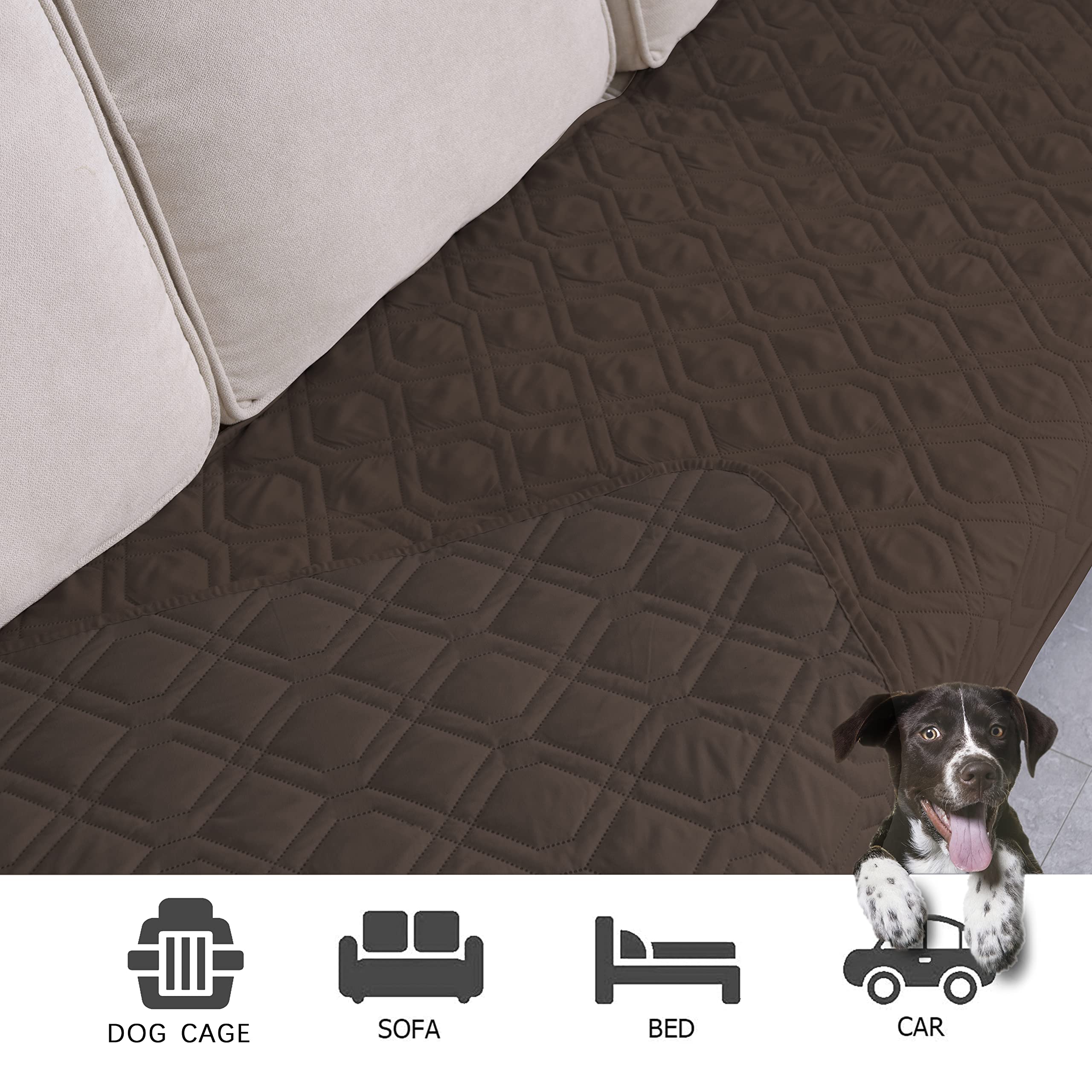 Ameritex stain-resistant edge-stitched blanket preserves furniture appearance.