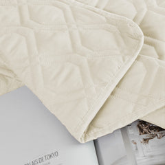 Ameritex blanket folded for storage emphasizes compact, easy-to-store protective layer.
