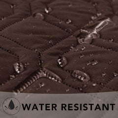 Ameritex waterproof blanket reversible dog bed cover – on sofa demonstrating couch protection.