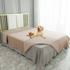 Ameritex waterproof reversible dog bed cover protecting furniture with two color options