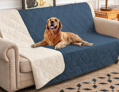 Ameritex waterproof dog bed cover with anti-slip back protecting furniture from spills