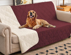Ameritex waterproof dog bed cover with anti-slip back protects furniture during playtime.
