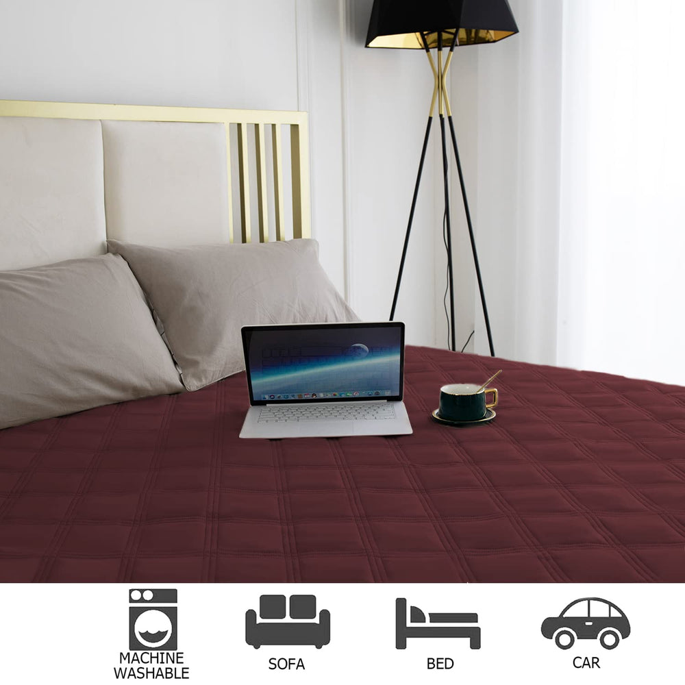 Ameritex waterproof dog bed cover protects furniture from moisture and pet hair.