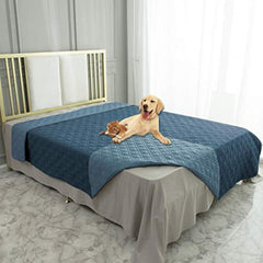 Ameritex waterproof dog bed cover reversible pattern adds two room-ready looks.