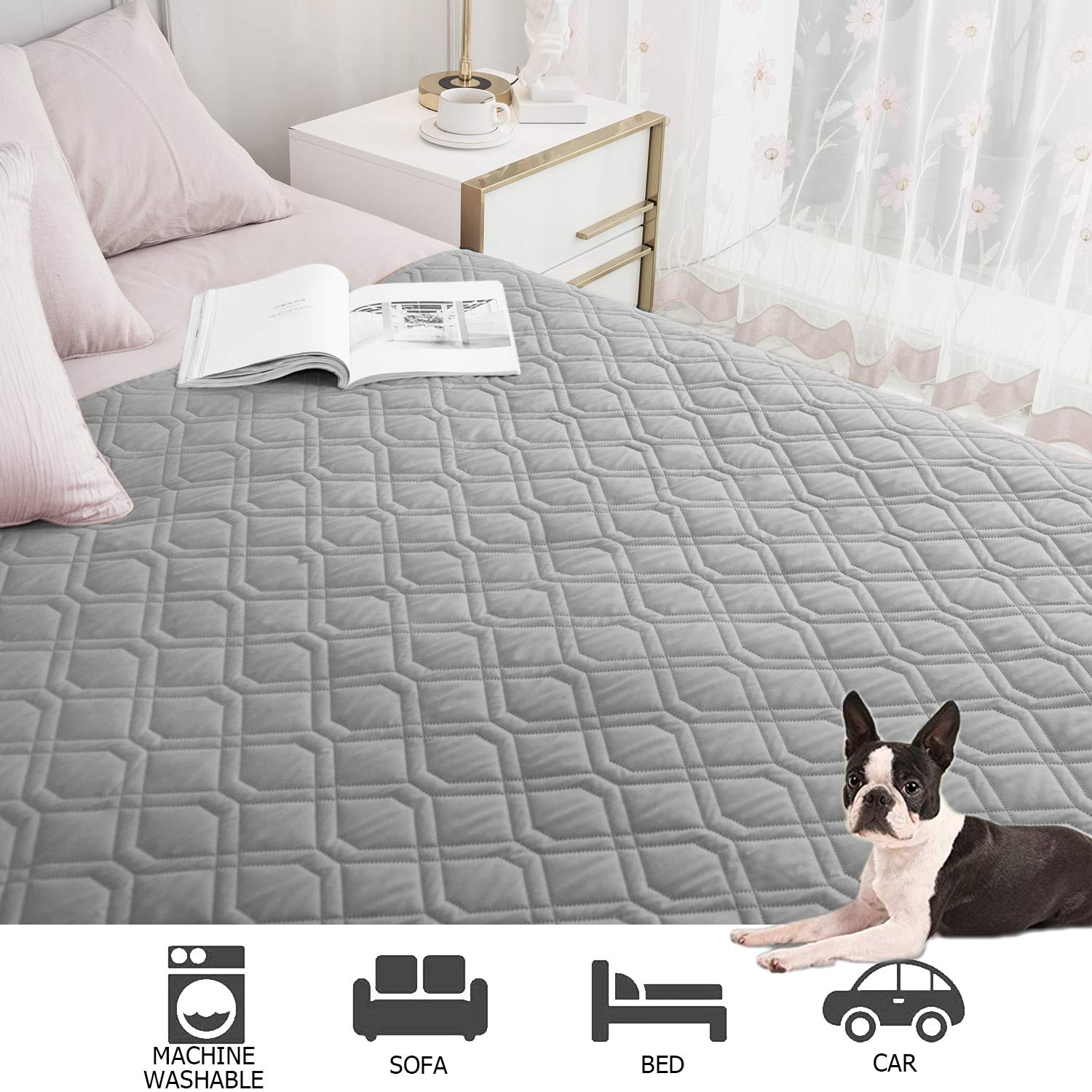 Protects sofa and couch from spills and pet messes with Ameritex cover