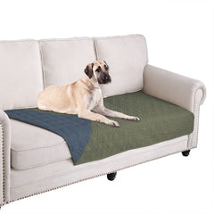 Ameritex waterproof dog bed cover protects furniture from spills and accidents.