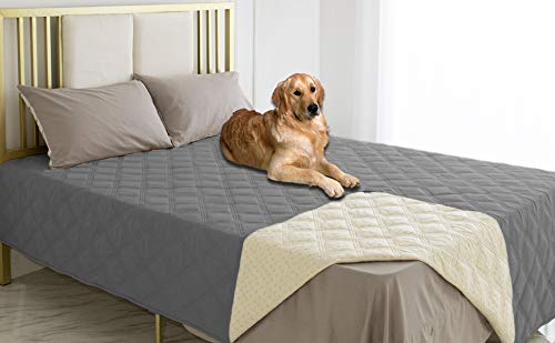 Ameritex waterproof dog bed cover shields furniture from spills and pet messes.
