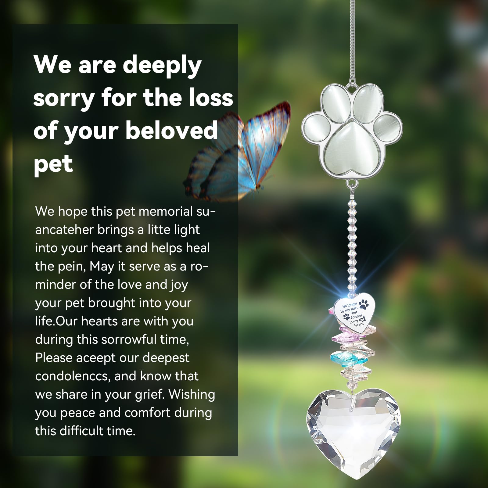 AMETHUARTZ thoughtful pet memorial for grieving friend.