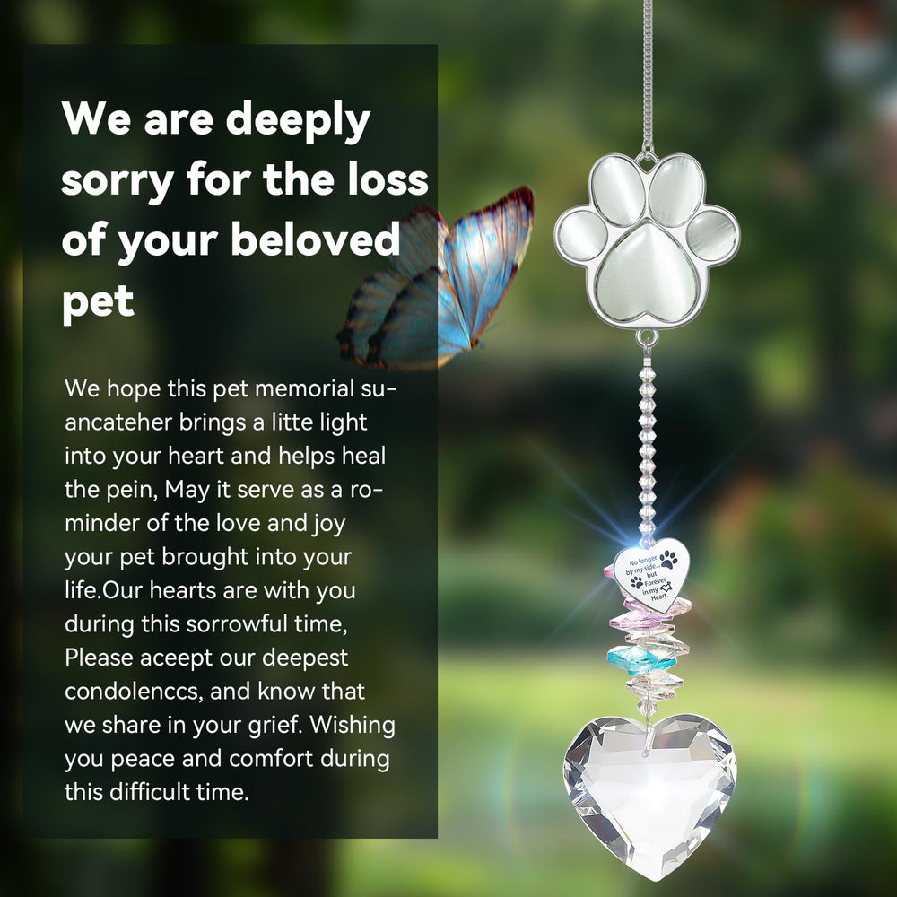 AMETHUARTZ thoughtful pet memorial for grieving friend.