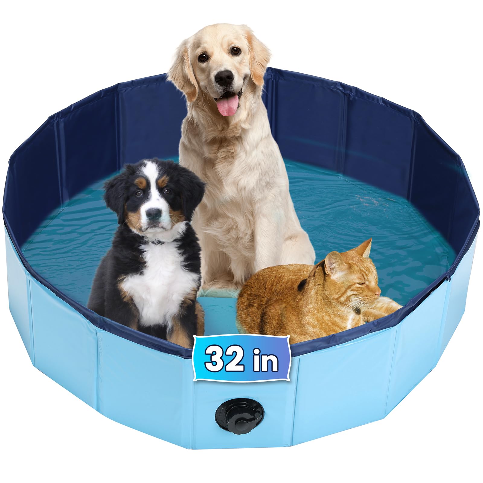 AMGSH dog whelping box with foldable pool for easy setup and safe whelping space