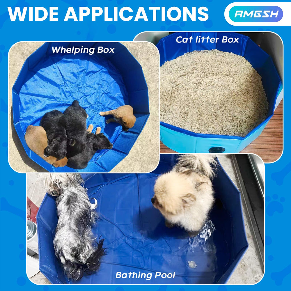 AMGSH multiuse whelping pool suitable for puppies, baths, or toy storage