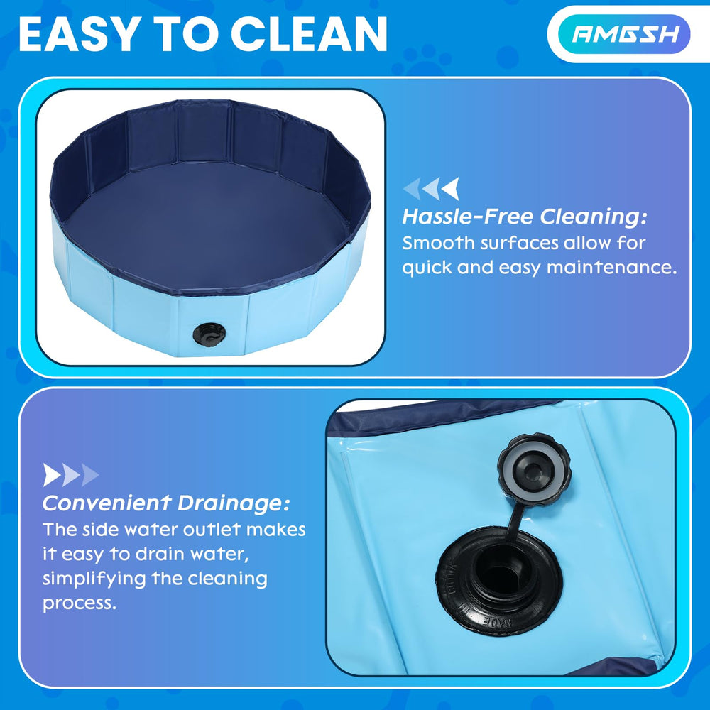 AMGSH whelping box showing side drain opening for effortless water removal